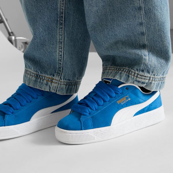 Sneakers Suede XL pour enfant et adolescent, PUMA Team Royal-PUMA White, extralarge